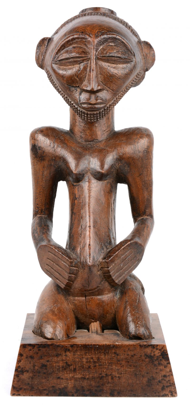 Een houten voorouderbeeld. Hemba - Singiti, D.R. Congo.