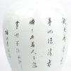 Een gemberpot van meerkleurig Chinees porselein met een houten deksel.