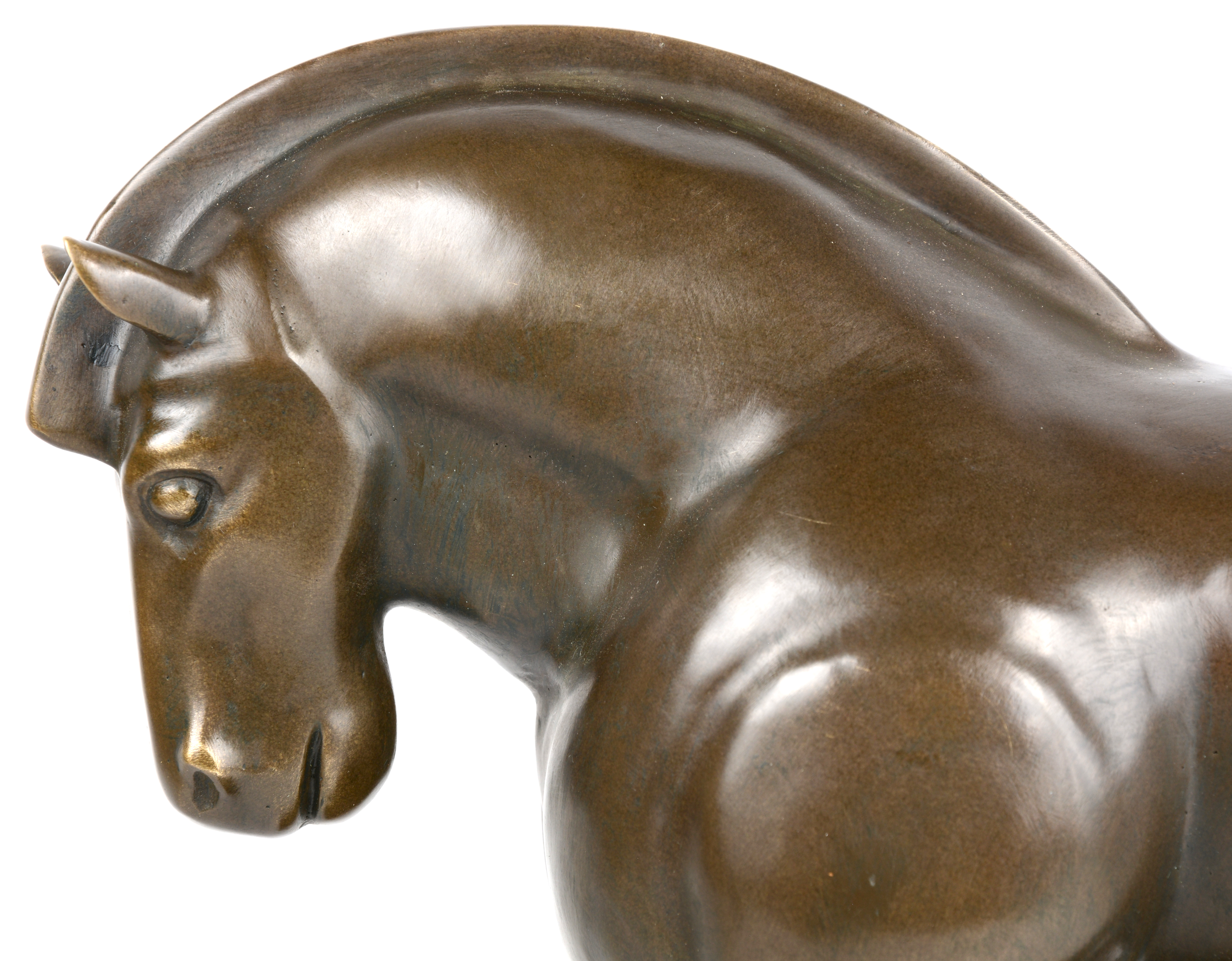 Elementair Classificeren Maken Paard”. Een bronzen beeld op zwart marmeren sokkel naar een werk van  Fernando Botero. – Jordaens N.V. Veilinghuis