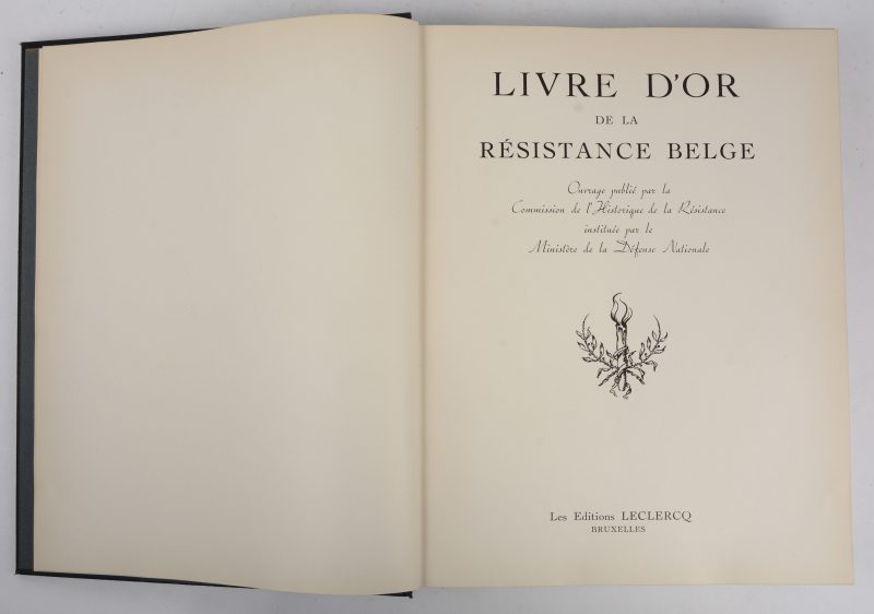 “Livre d’or de la Résistance Belge”. Les éditions Leclerq, Bruxelles.