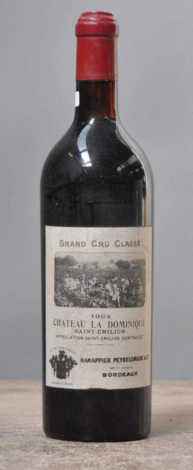 Ch. La Dominique A.C. St-Emilion grand cru classé  Hannapier Peyrelongue & Cie.   1964  aantal: 1 Bt.