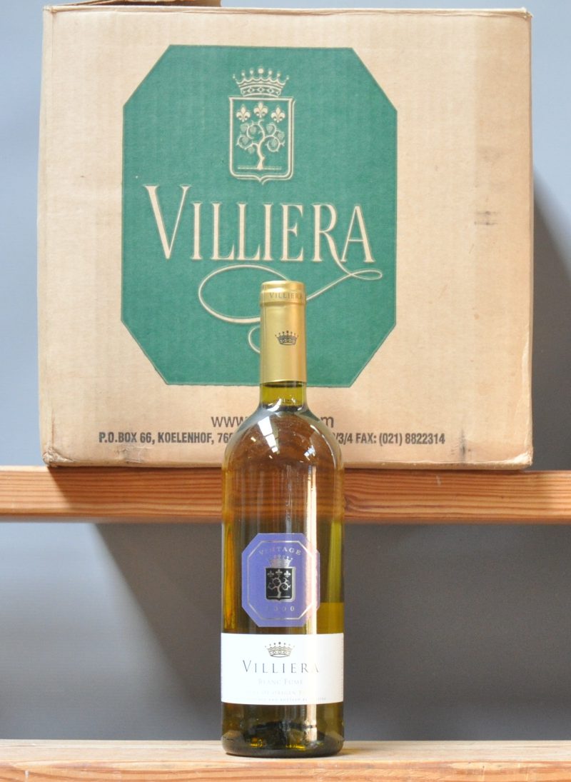 Villiera Blanc Fumé Wine of Origin Paarl  Villiera, Paarl M.O. O.D. 2000  aantal: 12 bt