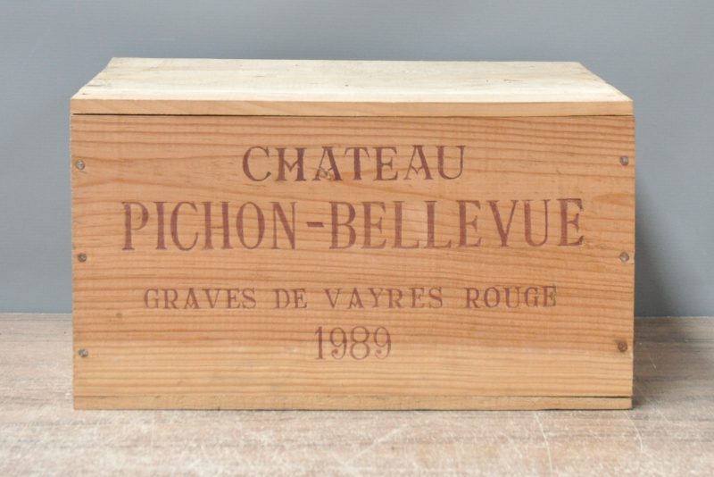 Ch. Pichon Bellevue A.C. Graves de Vayres   M.C. O.K. 1989  aantal: 6 bt