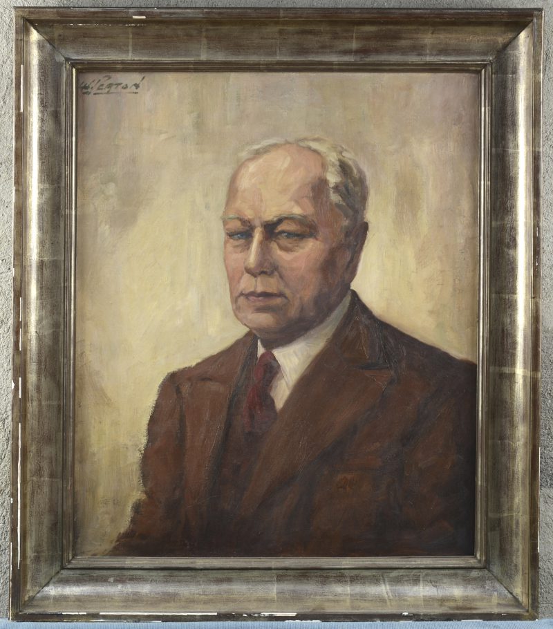 “Portrait posthume de Monsieur Kruymel” Olieverf op doek. Gesigneerd en gedateerd 1941.