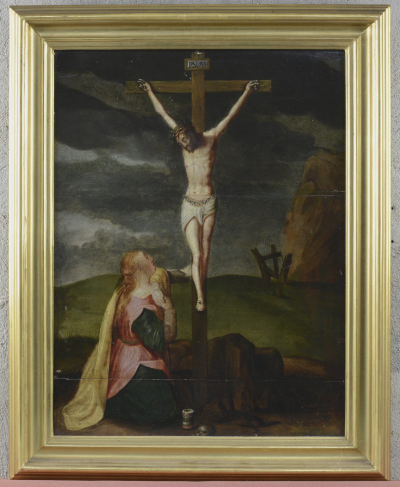 “Lamentatie voor Christus”. Olieverf op paneel. Vlaamse school, mogelijk XVIIe eeuw.