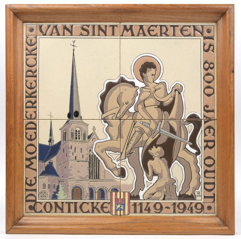 “Herinnering aan het 800 jaar bestaan van de Sint-Maerten toren van Kontich. 1149-1949.”