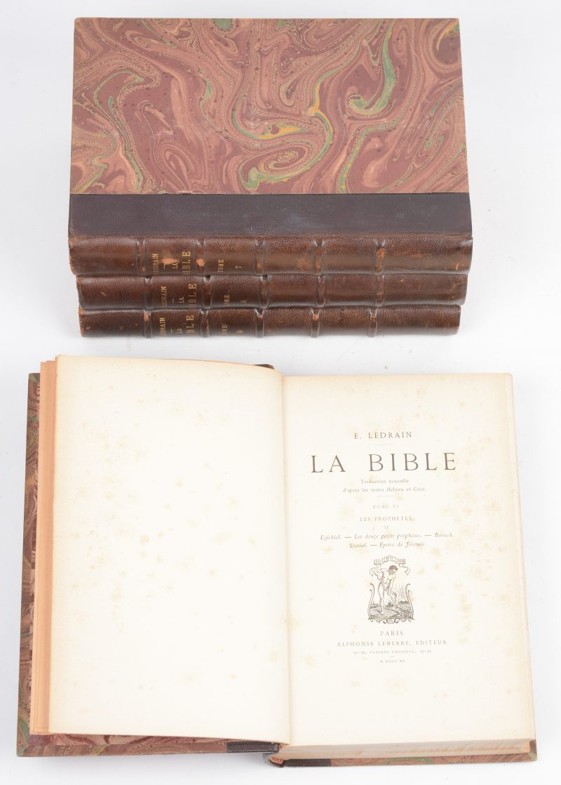 “La Bible”. Franstalige uitgave, deel 6, 7, 8 & 9. Parijs, 1890.