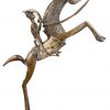 “Krijger te paard”. Een West-Afrikaans bronzen beeld.