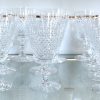 Een 46-delig kristallen glasservies. Model Eidelberg. (2 waterglazen ontbreken).