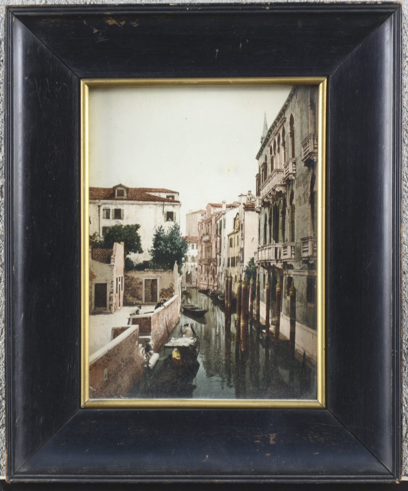 “Venetië.” Ingekleurde foto.