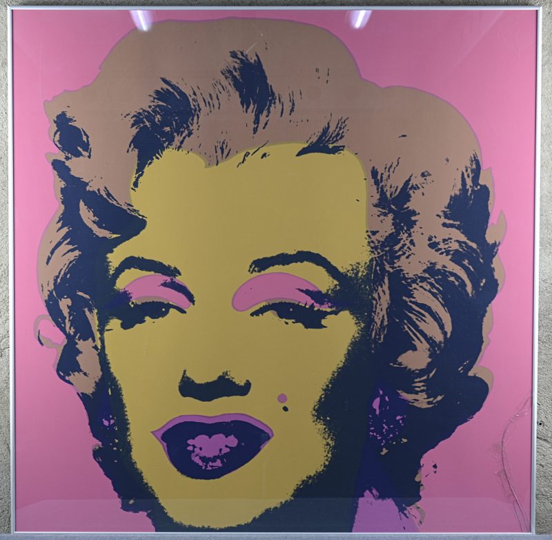 “Marilyn”. Een zeefdruk naar het werk van Andy Warhol. Uitgave van Sunday B. Morning.