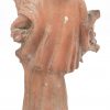 “Sint Antonius”. Een beeldje van terracotta. Enkele beschadigingen. XIXe eeuws (?).