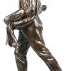“De zaaier”. Een bronzen beeld met bruin patina. Werk naar aanleiding van het Salon des Beaux Arts te Parijs 1900 (inscriptie).