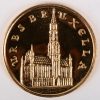 Een herdenkingsmunt van Brussel 1979. 900/1000. Bruto: 6,45 g. per munt Goudgewicht: 5,805 g. per munt. FDC.