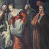 “Het Salomonsoordeel”. Olieverf. Naar het origineel van Pieter Paul Rubens.