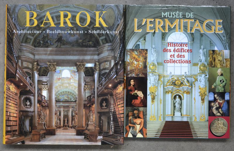 Twee boeken m.b.t. Kunst. R. Toman, “De kunst van de Barok”. Ed. Könemann 1998. “Musée de l’Ermitage, histoire des édifices et des collections”. Ed. Alfa-Colour, Saint-Pétersbourg 2000.