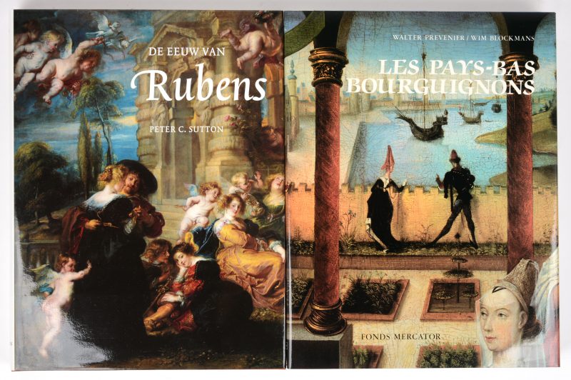 “Rubens en zijn tijd” & “Les Pays-Bas Bourguignons. Twee uitgaven van het Mercatorfonds in stofhoes.