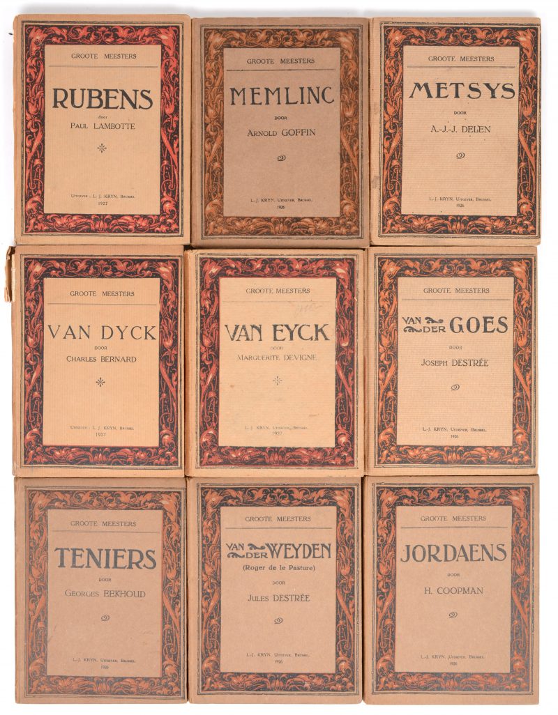 Negen boekjes uit de reeks ‘Groote meesters’. Ed. L.-J. Kryn. Brussel, 1926.