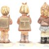 Vijf kleine beeldjes van veelkleurig biscuit. Ed. Goebel. Onderaan gemerkt, genummerd, jaren 1980 en ‘90.