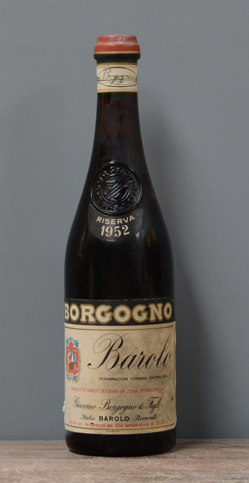 Borgogno D.O.C. Barolo Riserva  M.O.  1952  aantal: 1 Bt.