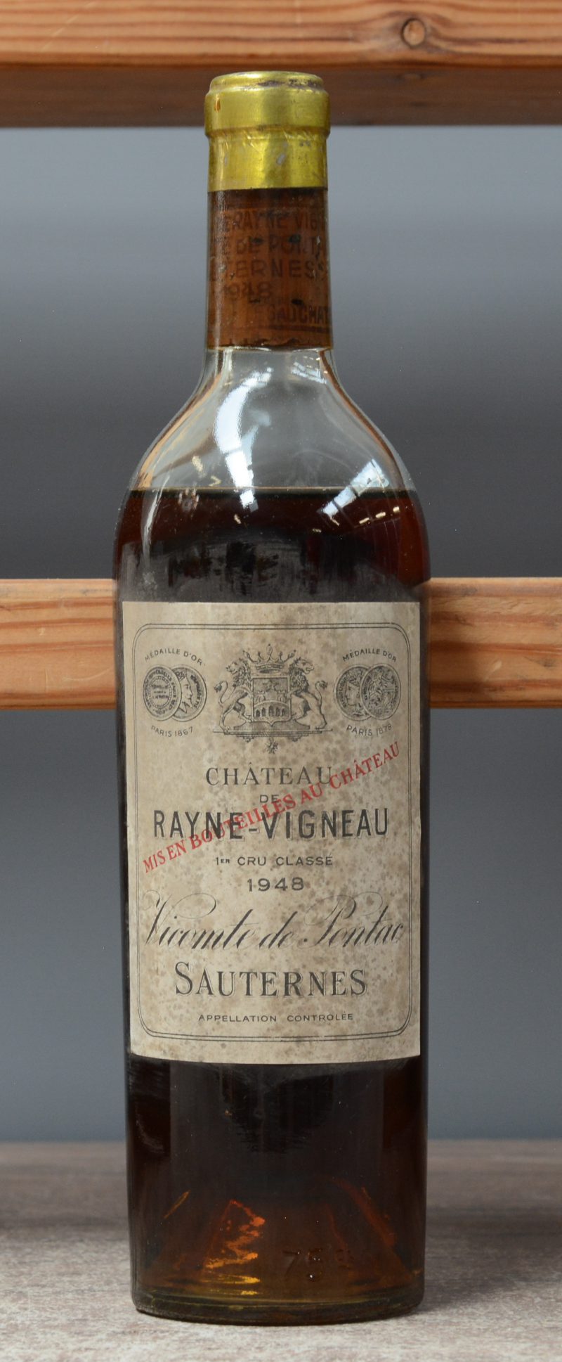 Ch. Rayne-Vigneau A.C. Sauternes 1e grand cru classé  M.C.  1948  aantal: 1 Bt. LS