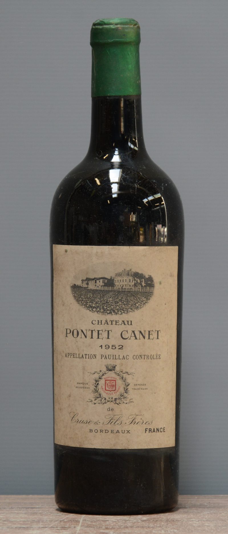 Ch. Pontet-Canet A.C. Pauillac 5e grand cru classé Cruse & Fils   1952  aantal: 1 Bt. ms