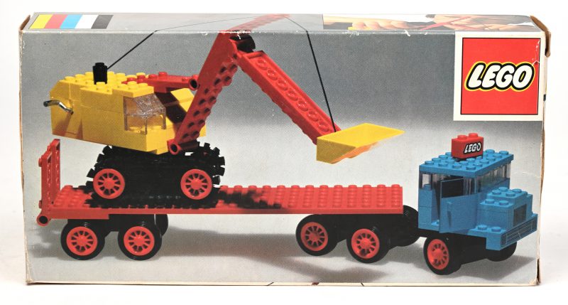 “Truck met graafmachine”. Een set in originele doos. 1973.