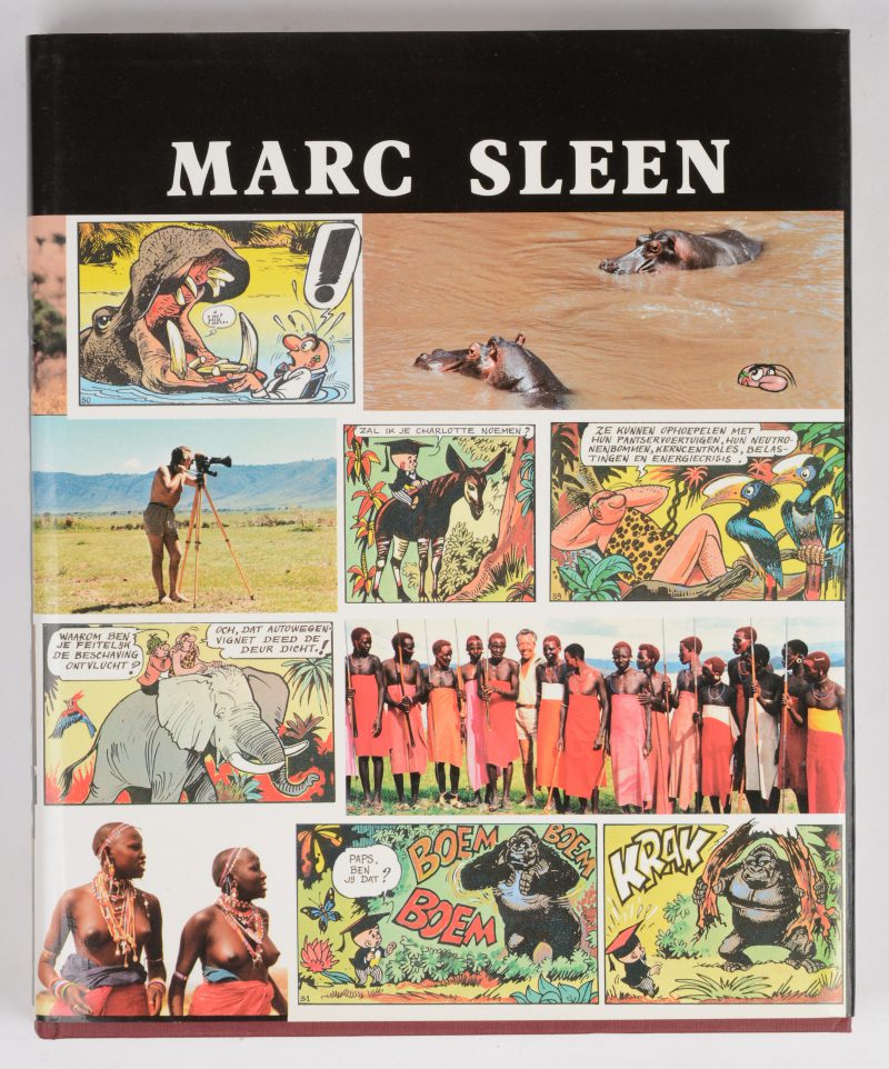 “Marc Sleen”. Een schriftelijke viering van de striptekenaar. Gesigneerd door Marc Sleen. 1985.