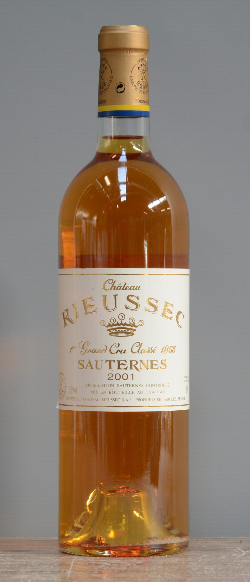 Ch. Rieussec A.C. Sauternes 1e grand cru classé  M.C.  2001  aantal: 1 Bt.