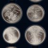 “Canadian Olympic Coins 1976.” Een collectie van 28 Sterling zilveren munten in etui. Munten in verschillende grote.