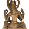 Een bronzen zittende Mongoolse Boeddha.