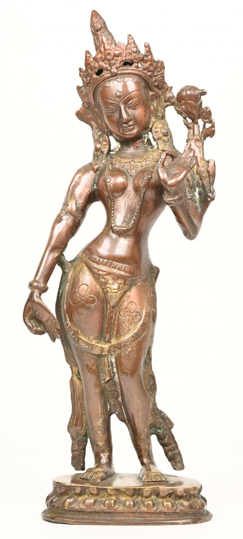 Een indische bronzen bel.