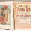 “The Illustrated National Family Bible with commentaries of Scott and Henry” Ed. by the Rev. John Eadie. In lederen band met messingen sloten. Omstreeks 1870.