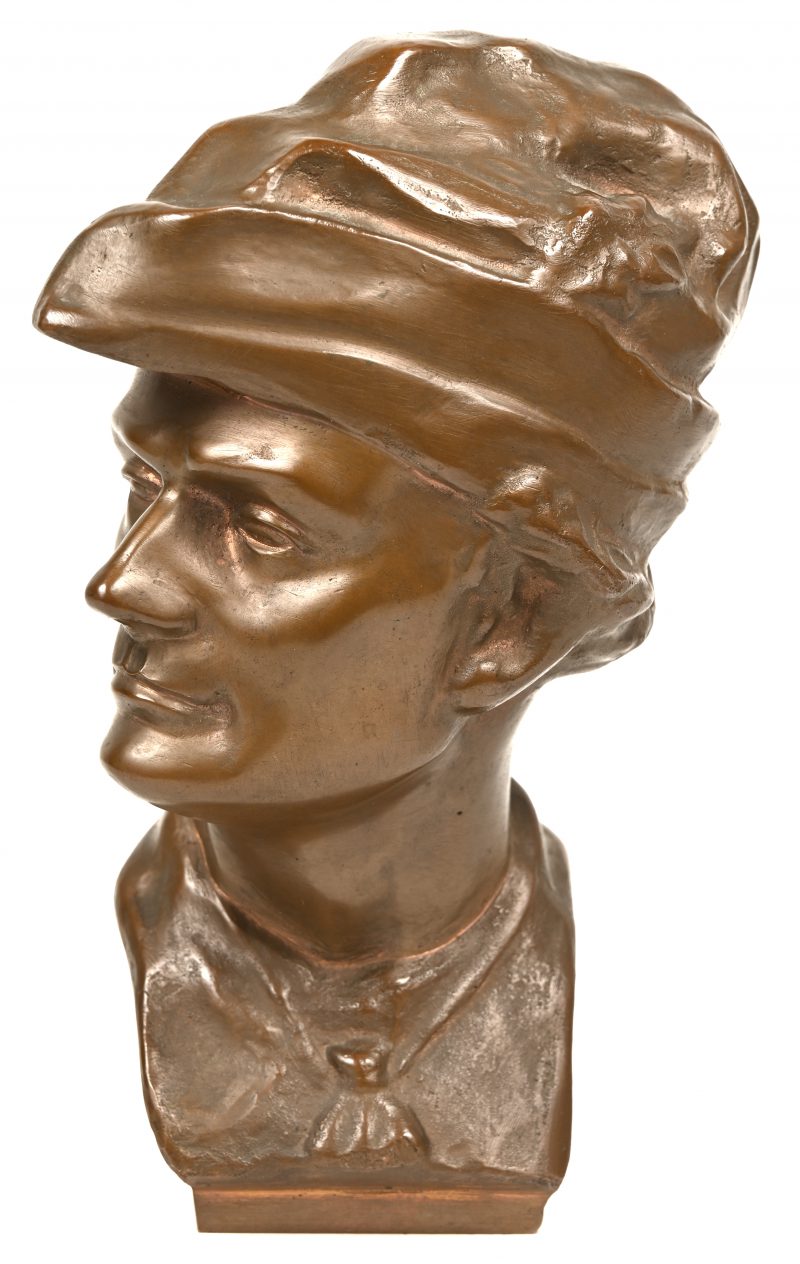 “Tijl Uilenspiegel” Bronzen buste.
