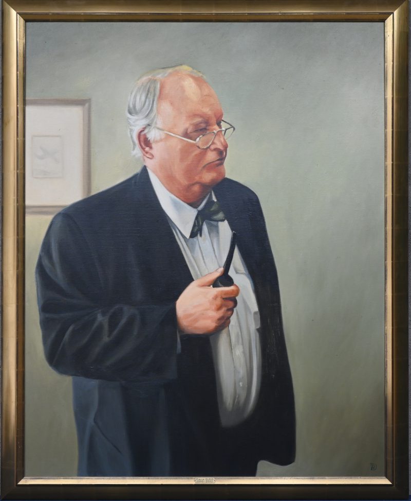 “Portret van Pierre Klees als voorzitter van de Société royale belge des ingénieurs et des industriels”. Olieverf op doek. Gesigneerd en gedateerd 2000.