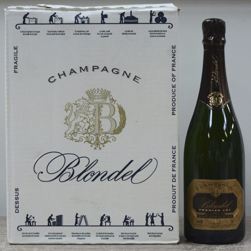 Champagne Blondel Brut Carte d’or     O.D. 0  aantal: 6 Bt.