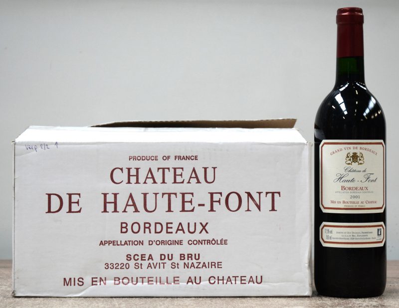 Ch. de Haute-Font A.C. Bordeaux   M.C.  2001  aantal: 4 bt