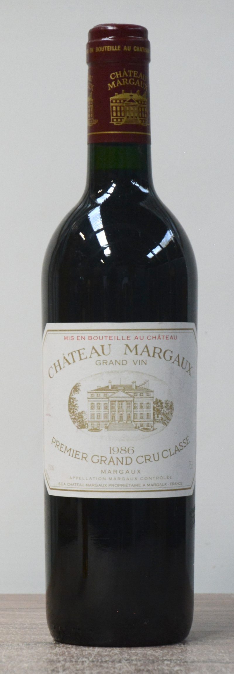 Ch. Margaux A.C. Margaux 1e grand cru classé  M.C.  1986  aantal: 1 Bt.