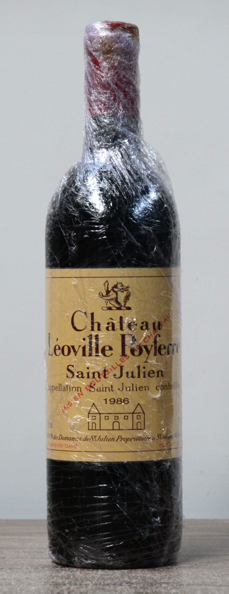 Ch. Léoville-Poyferré A.C. St-Julien 2e grand cru classé  M.C.  1986  aantal: 1 Bt.