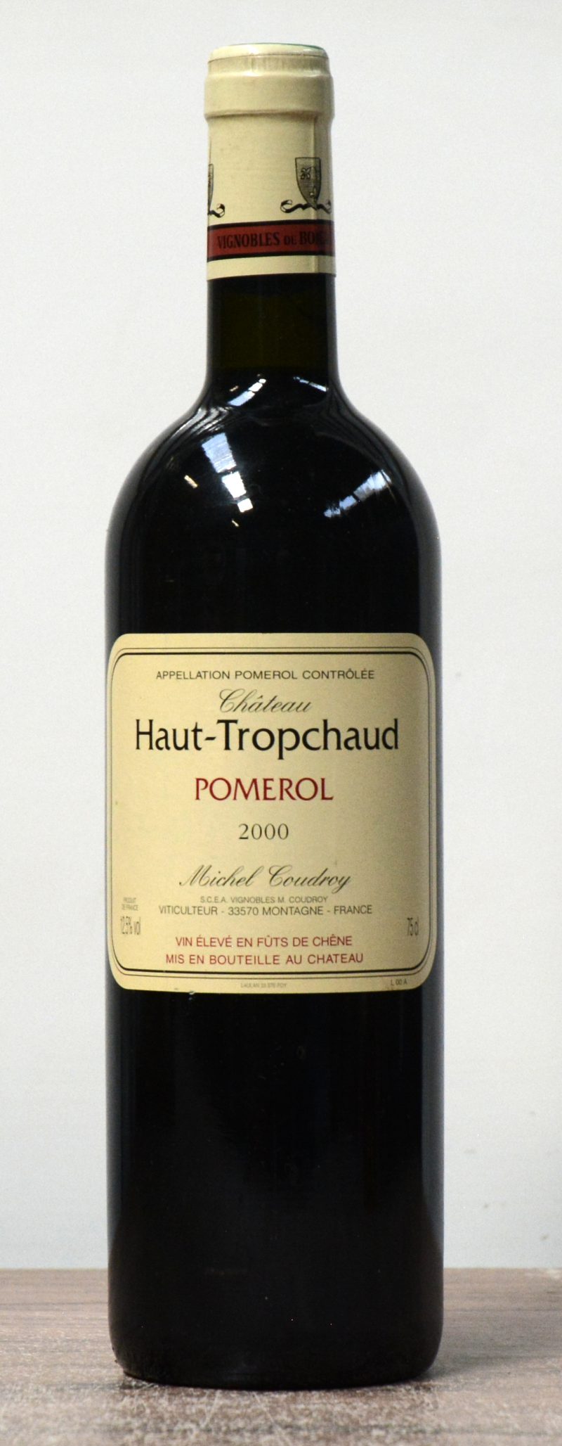 Ch. Haut-Tropchaud A.C. Pomerol   M.C.  2000  aantal: 1 Bt.