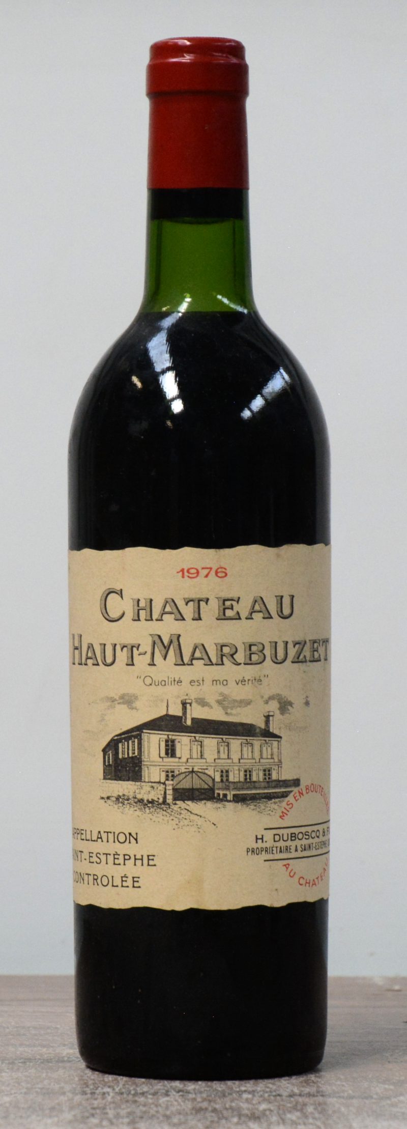 Ch. Haut-Marbuzet A.C. St-Estèphe Cru grand bourgeois  M.C.  1976  aantal: 1 Bt. base neck