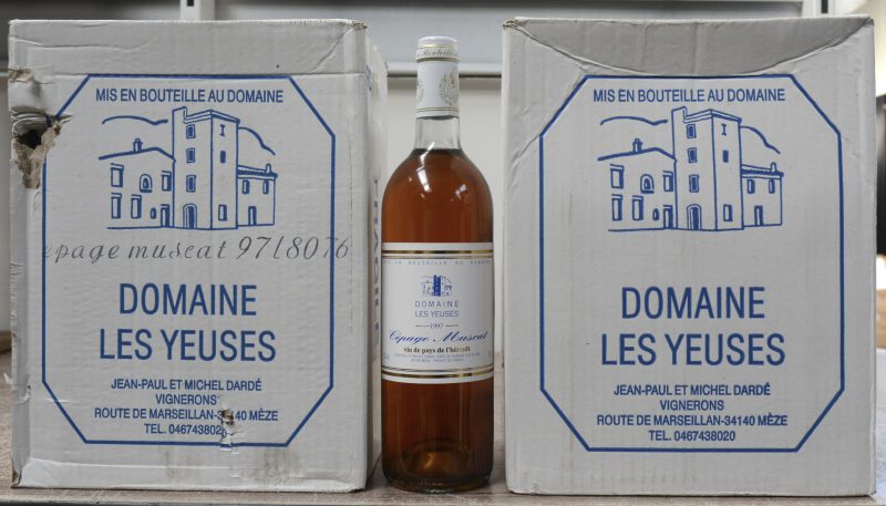 Dom. Les Yeuses Muscat Vin de Pays de l’Hérault   M.D. O.D. 1997  aantal: 12 Bt.