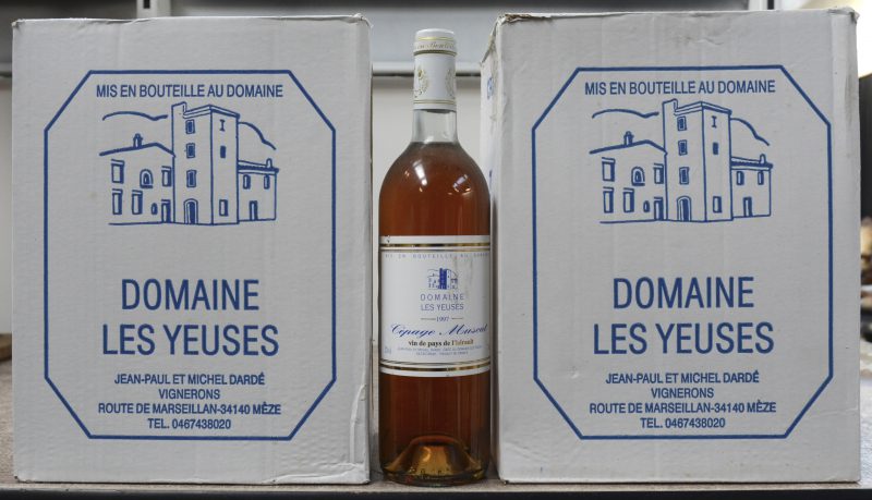 Dom. Les Yeuses Muscat Vin de Pays de l’Hérault   M.D. O.D. 1997  aantal: 12 Bt.