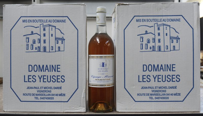 Dom. Les Yeuses Muscat Vin de Pays de l’Hérault   M.D. O.D. 1997  aantal: 12 Bt.