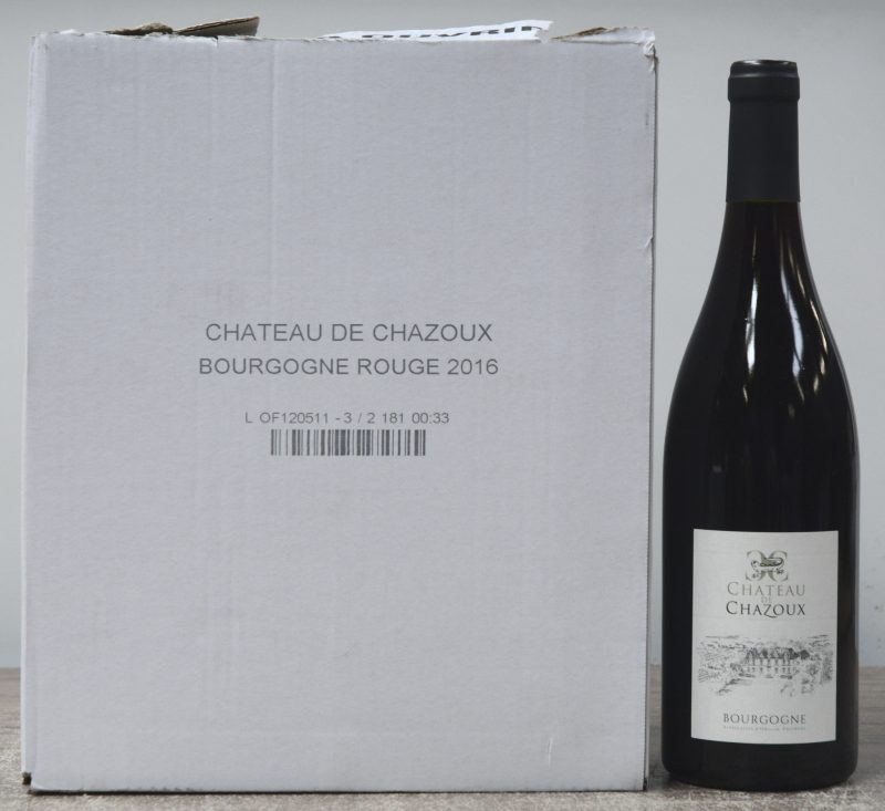 Ch. de Chazoux A.O.P. Bourgogne   M.C. O.D. 2016  aantal: 6 Bt.