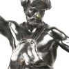 “Opus Improbum Omnia Vincit”, beeld in gepatineerd brons, gesigneerd “Emile Picault”