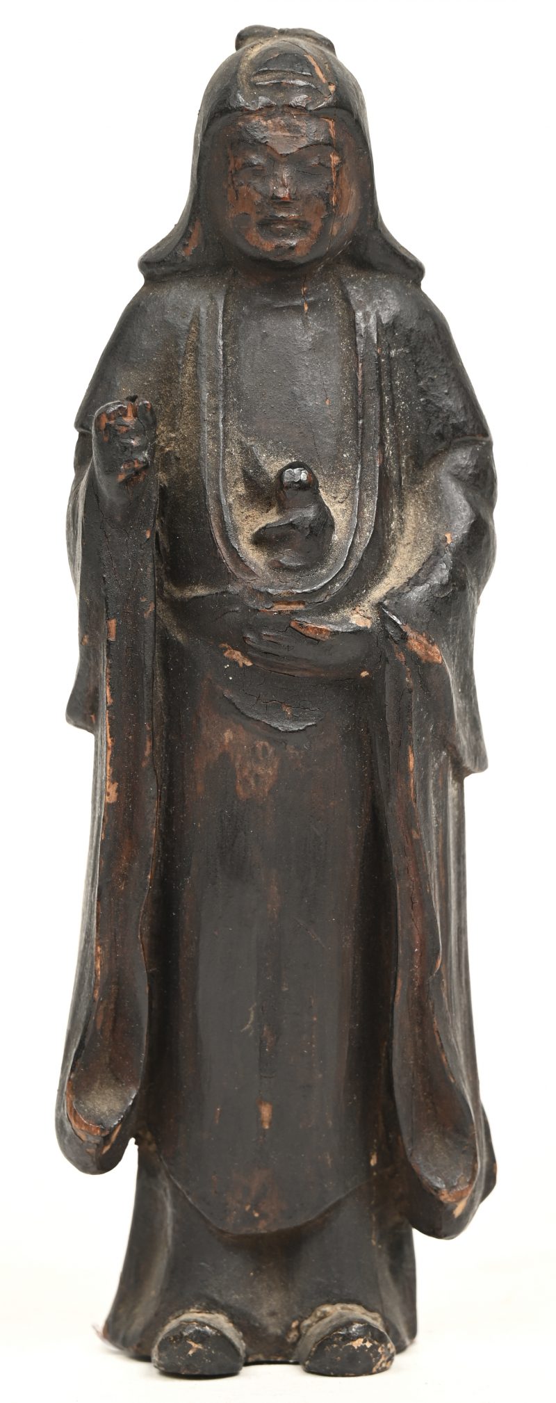 “Buddha”, Chia Ching, houten beeldje van Buddha circa 1550