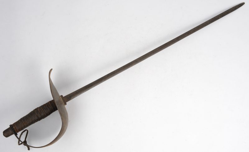 Een korte musketiersdegen. Mogelijk XVIIIe eeuw.