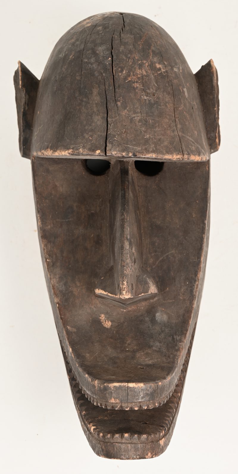 Masker in gesculpteerd hout, Dogon, Mali