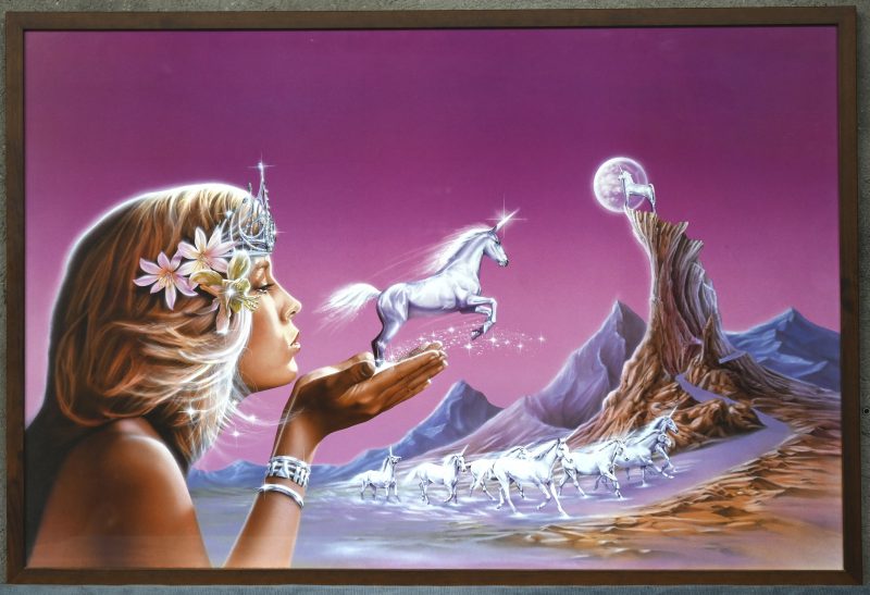 “Unicorn Princess” 1988 vintage zeldzame poster.